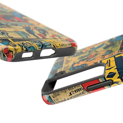 Vintage Comic - Tough Phone Cases, Superhero Phone Covers