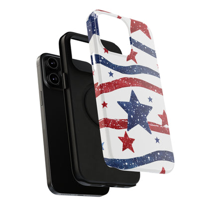 Stars & Stripes Design Impact-Resistant Phone Case