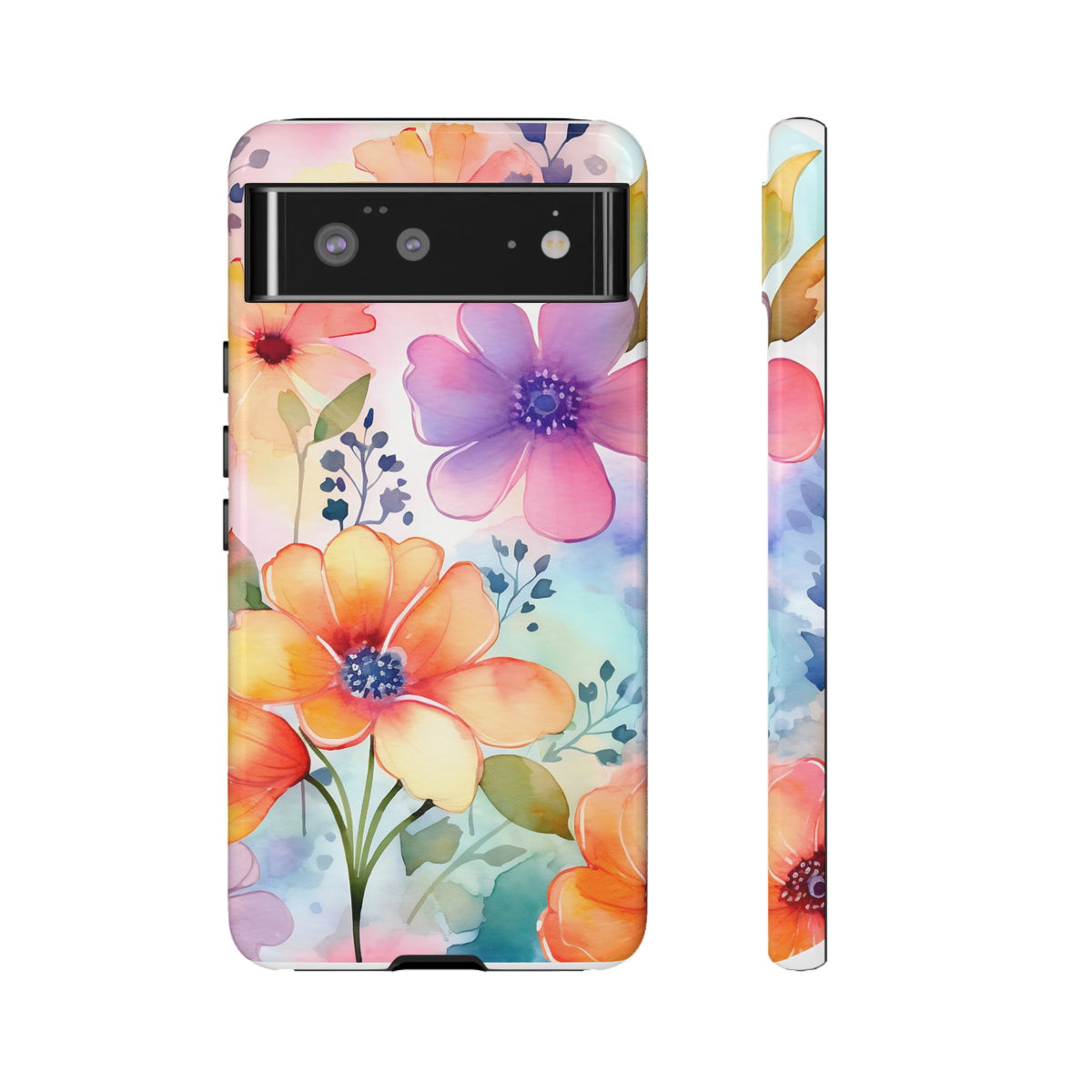 Phone Case - Spring Flower Watercolor Tough Case