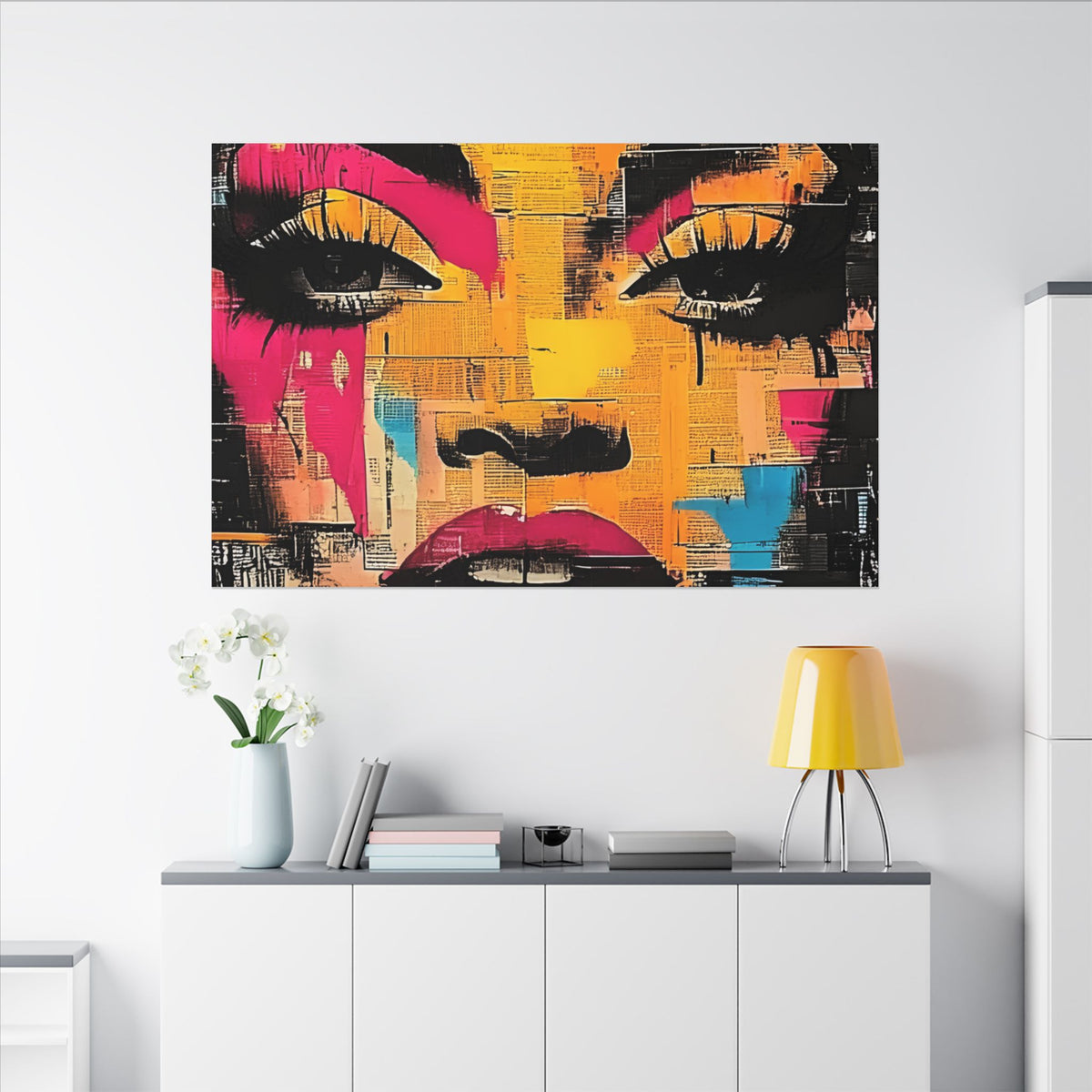 Canvas Wall Art - Retro Pop Culture Women 1