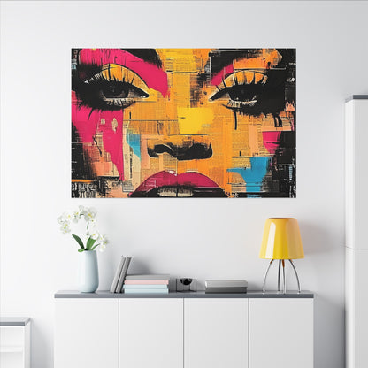 Canvas Wall Art - Retro Pop Culture Women 1