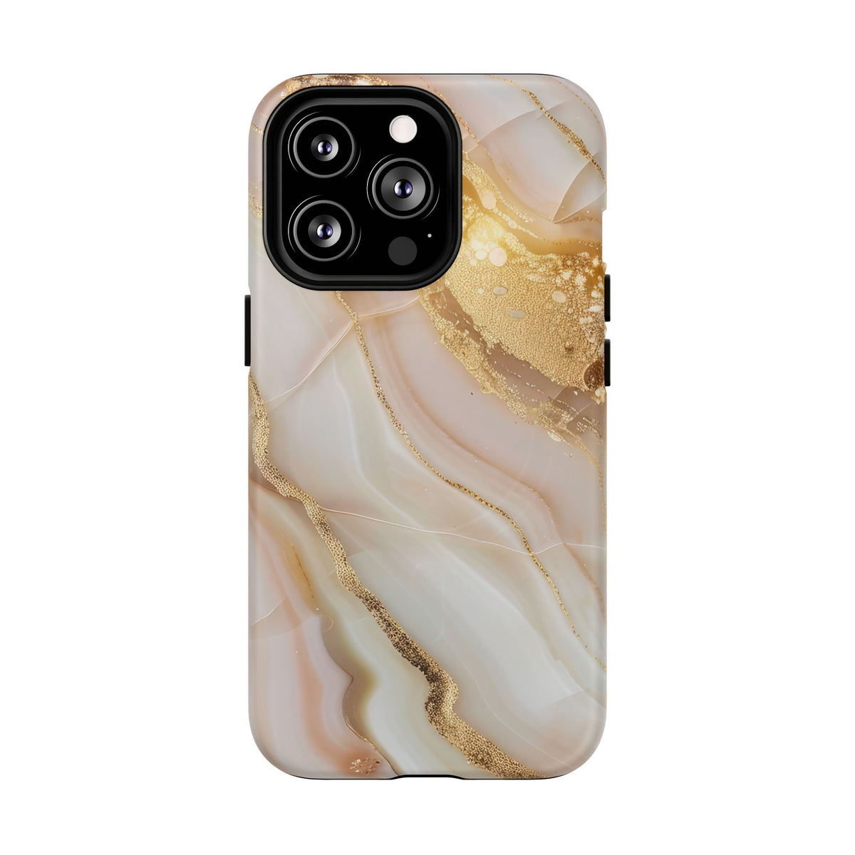 Gold Marble phone case -Tough Magnetic iPhone Case