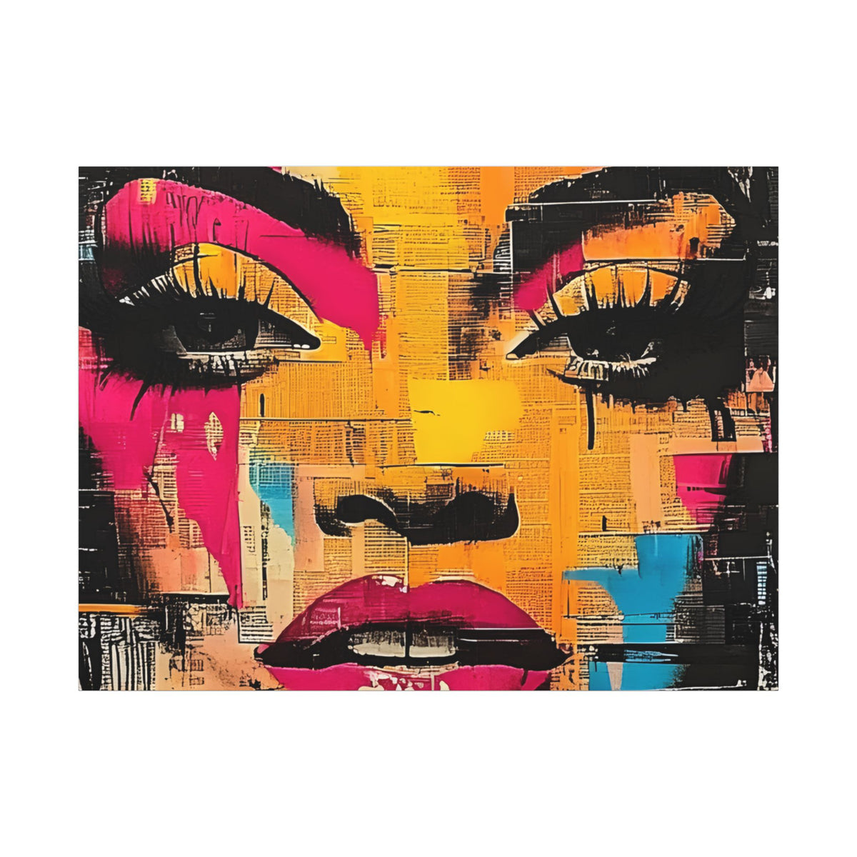 Canvas Wall Art - Retro Pop Culture Women 1
