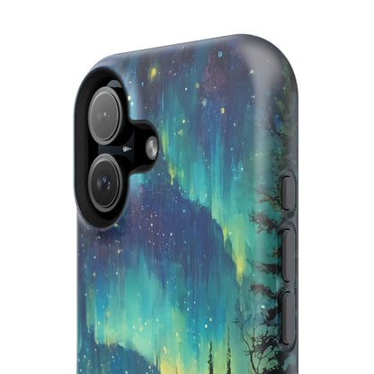 Aurora Borealis Impact-Resistant Phone Case - Durable Protection with Stunning Northern Lights Design