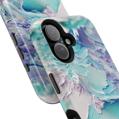 Aqua Abstract Impact-Resistant Phone Case