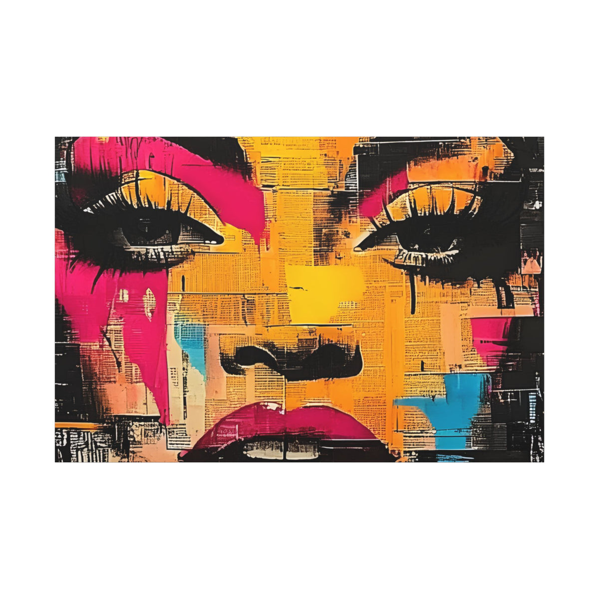 Canvas Wall Art - Retro Pop Culture Women 1