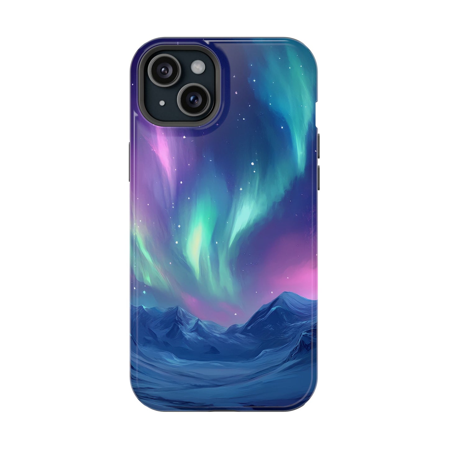 Aurora Borealis Impact-Resistant Phone Case - Colorful Northern Lights Design-2