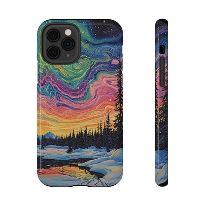 Nature-Inspired Impact-Resistant Phone Case - Vibrant Galaxy Sky Design