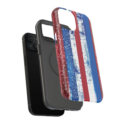 Patriotic Stripes Impact-Resistant Phone Case