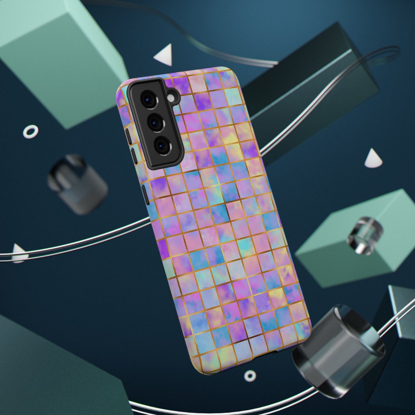 Colorful Mosaic Impact-Resistant Phone Case
