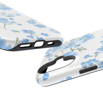 Blue Flower Design Floral Phone Case