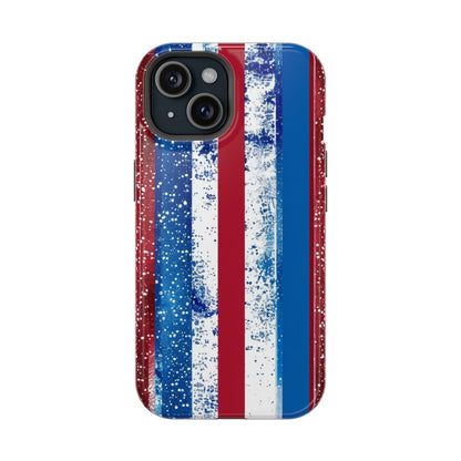 Patriotic Stripes Impact-Resistant Phone Case