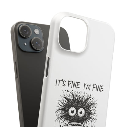 Funny Cat  - Slim phone Case