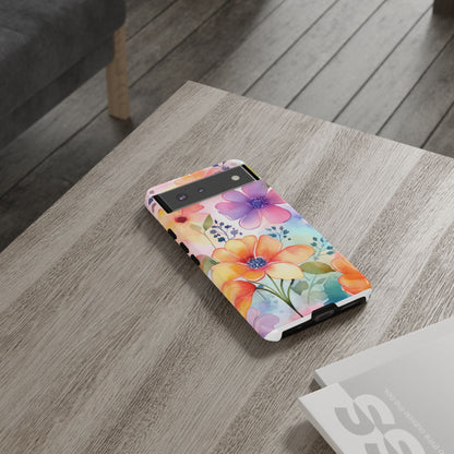 Phone Case - Spring Flower Watercolor Tough Case