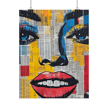 Poster Wall Art - Retro Pop Culture Woman 18 Comic Book Style