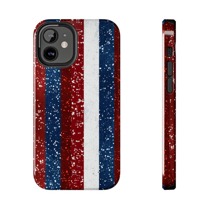 Patriotic Glitter Tough Phone Case