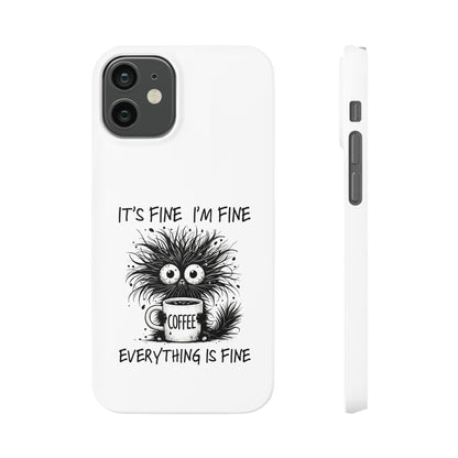 Funny Cat  - Slim phone Case