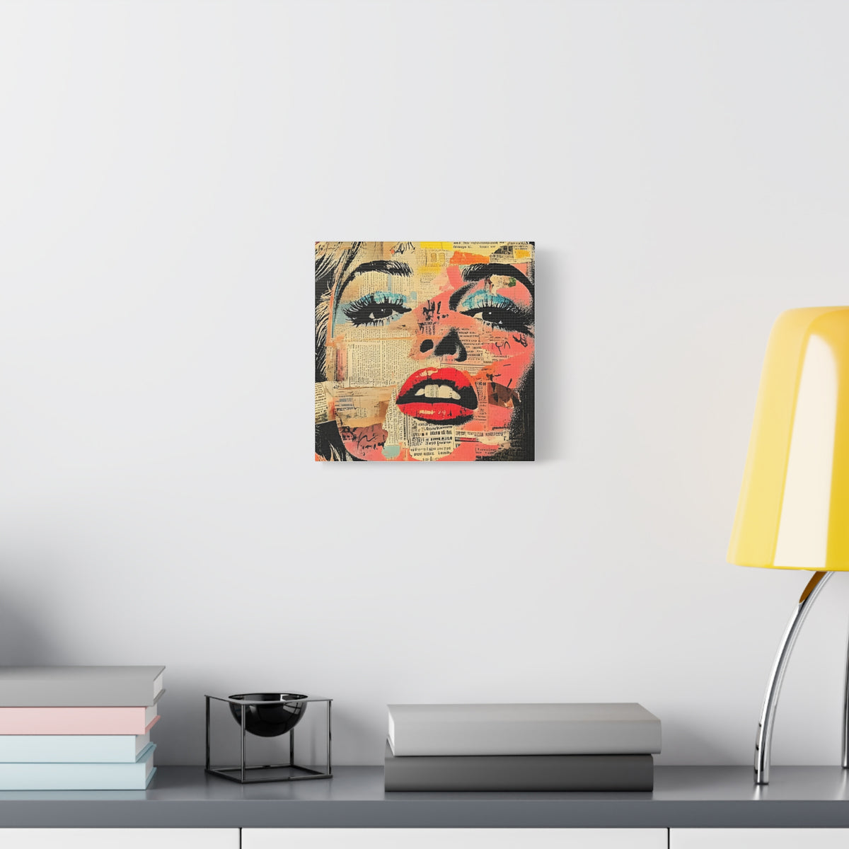 Canvas Wall Art Print, Retro Pop Culture Women 3 - Modern Home Decor, Wall Art, Gift for Art Lovers, Pop Art, Unique Gift for Her