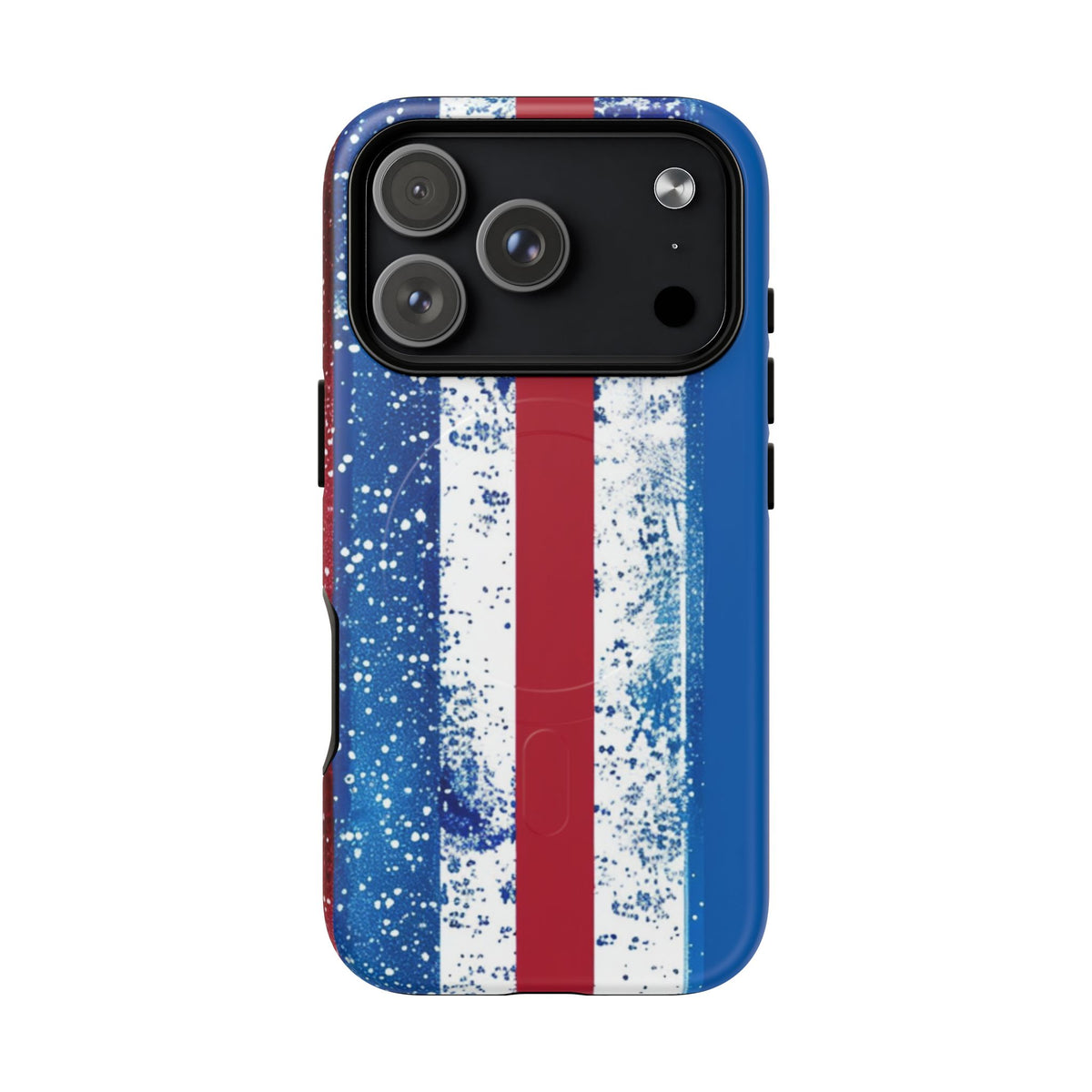Patriotic Stripes Phone Case | Bold American Flag Design -Tough Magnetic iPhone Cover