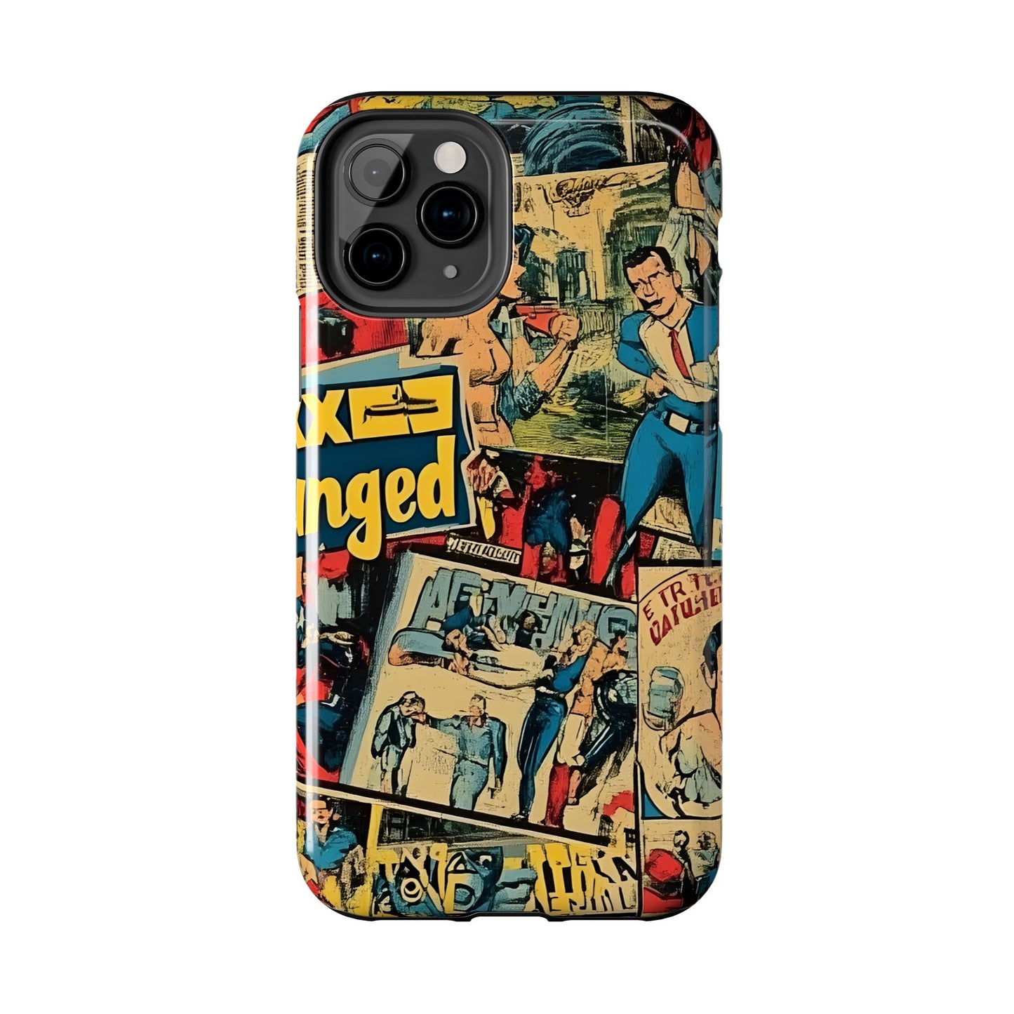 Vintage Comic - Tough Phone Cases, Superhero Phone Covers