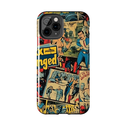 Vintage Comic - Tough Phone Cases, Superhero Phone Covers
