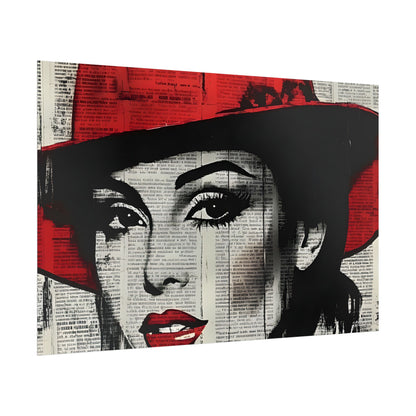 Retro Pop Culture woman 4 - Vintage poster, Wall Art