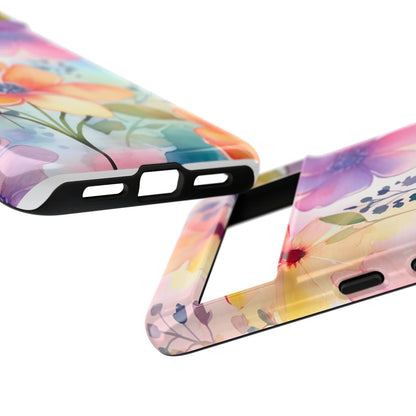 Phone Case - Spring Flower Watercolor Tough Case