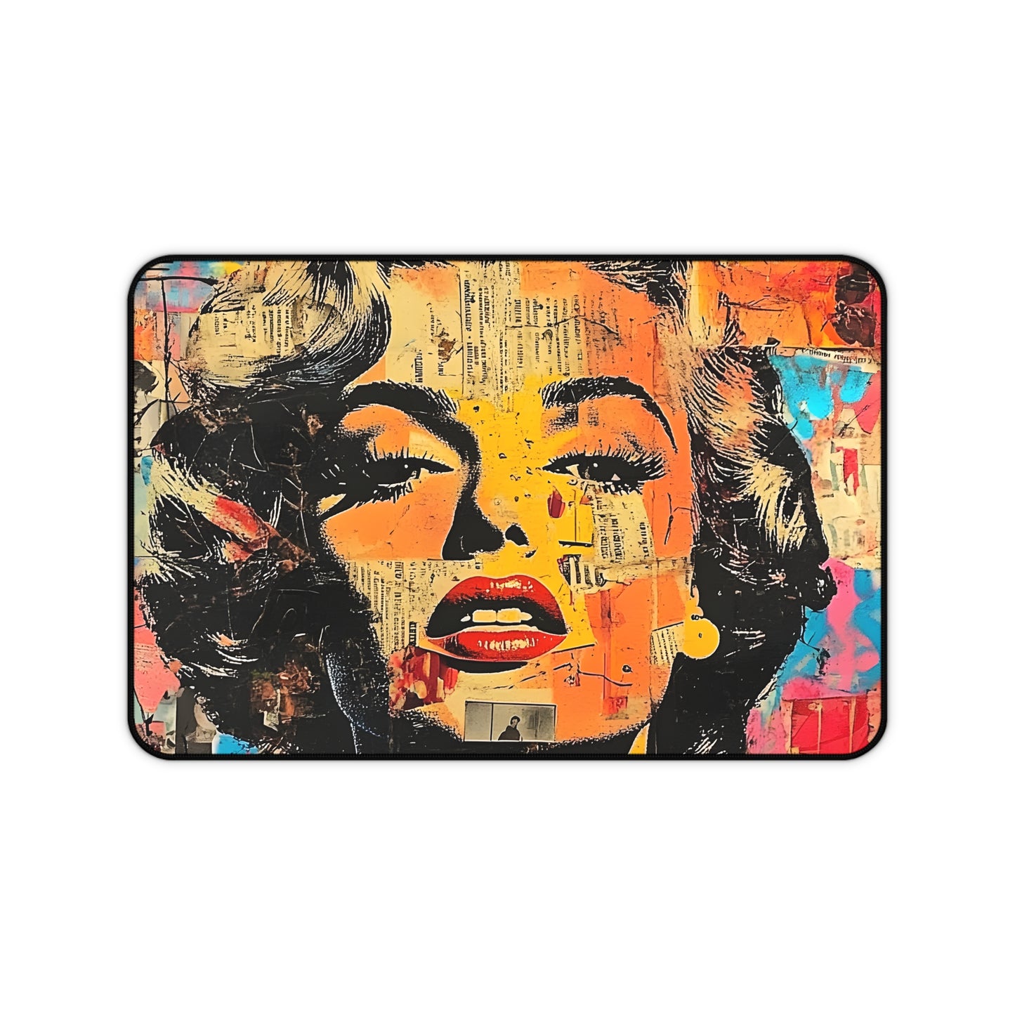 Pop Art Marilyn Desk Mat — Retro Glam Mouse Pad 4
