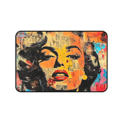 Pop Art Marilyn Desk Mat — Retro Glam Mouse Pad 4