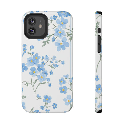 Blue Flower Design Floral Phone Case