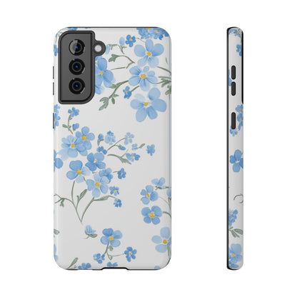 Blue Flower Design Floral Phone Case