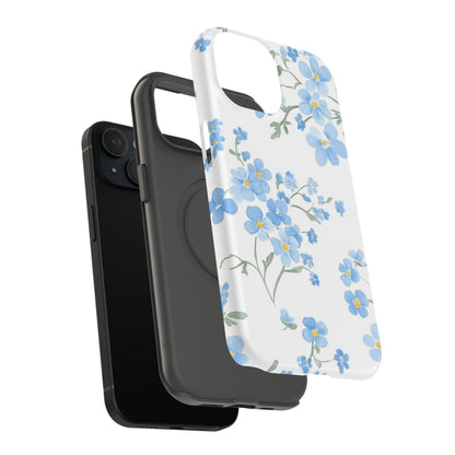 Blue Flower Design Floral Phone Case