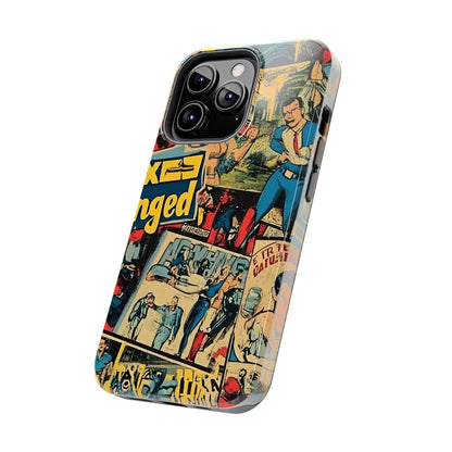 Vintage Comic - Tough Phone Cases, Superhero Phone Covers