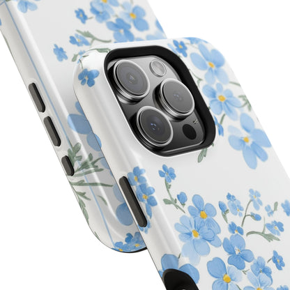 Blue Flower Design Floral Phone Case