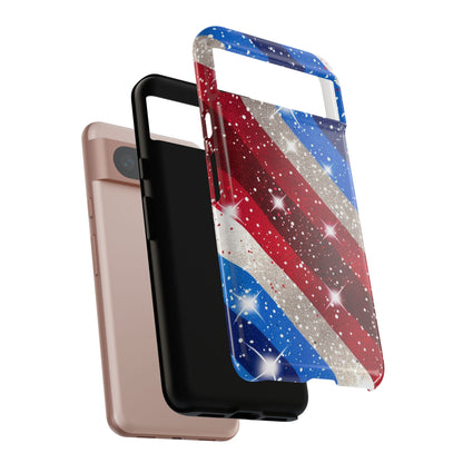Glittery Patriotic Phone Case - Tough Cases