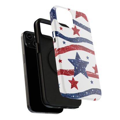 Stars & Stripes Design Impact-Resistant Phone Case