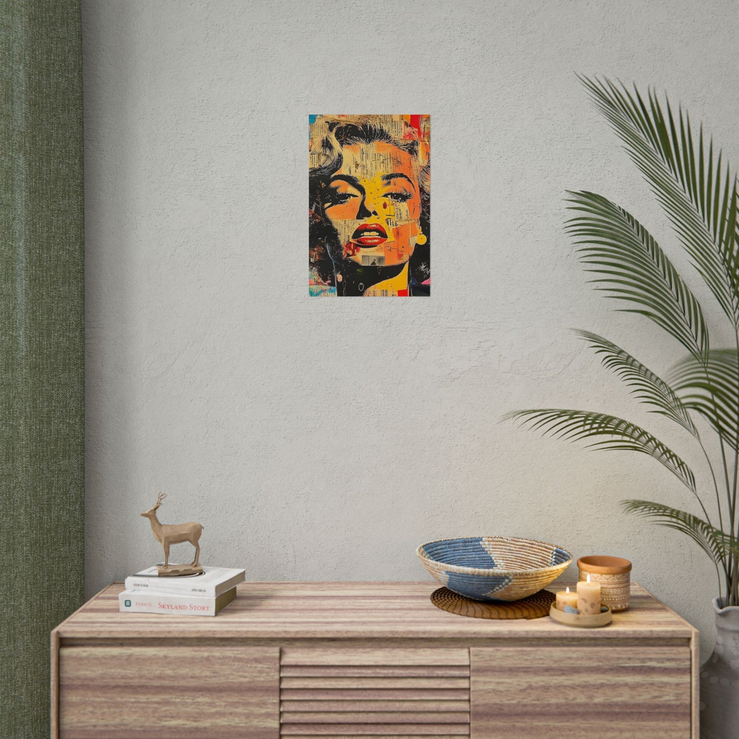 Wall Art Poster - Retro Pop Culture Woman 16, Comic Book Style