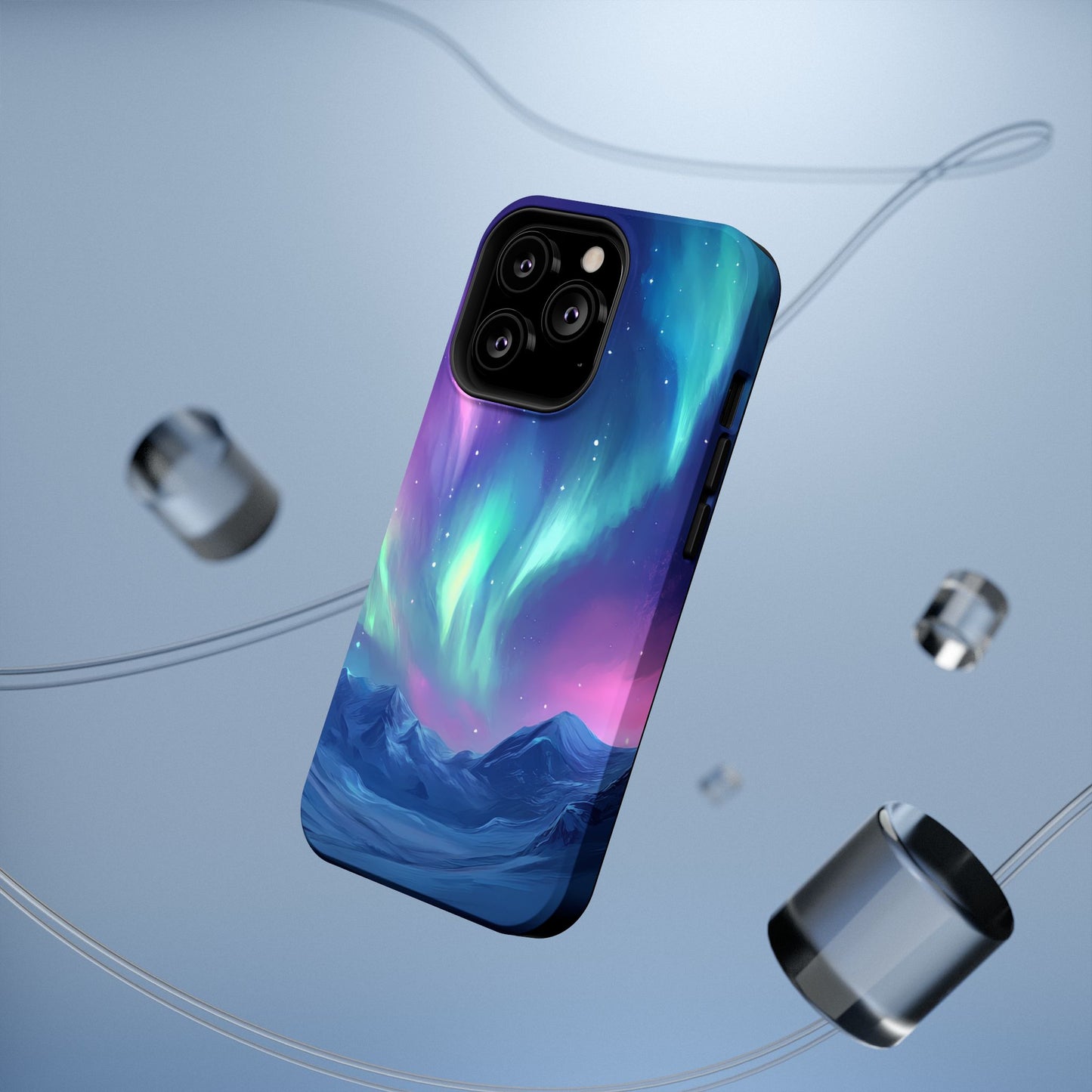 Aurora Borealis Impact-Resistant Phone Case - Colorful Northern Lights Design-2