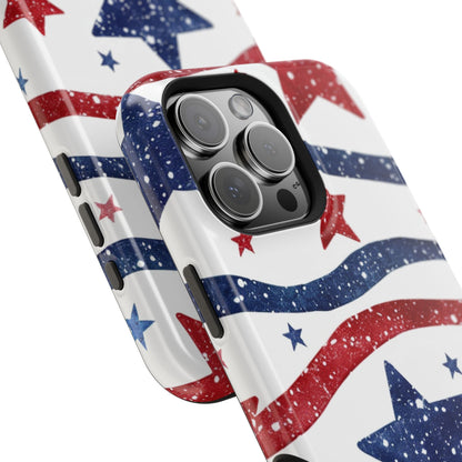 Stars & Stripes Design Impact-Resistant Phone Case