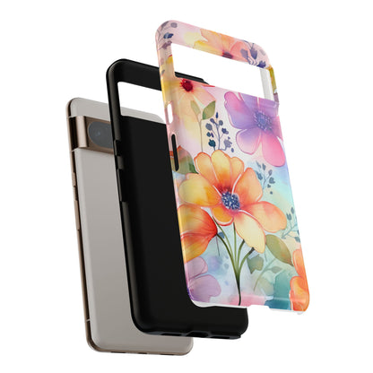 Phone Case - Spring Flower Watercolor Tough Case