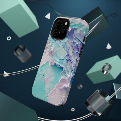 Aqua Abstract Impact-Resistant Phone Case