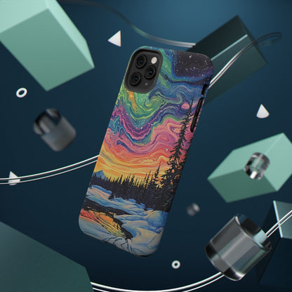 Nature-Inspired Impact-Resistant Phone Case - Vibrant Galaxy Sky Design