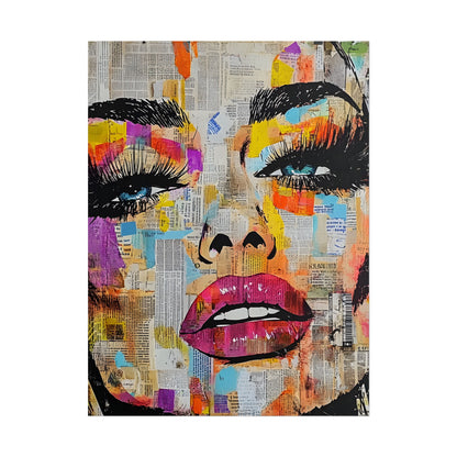 Pop Culture Woman 1 -Vibrant Art Prints,  Fashion Poster,
