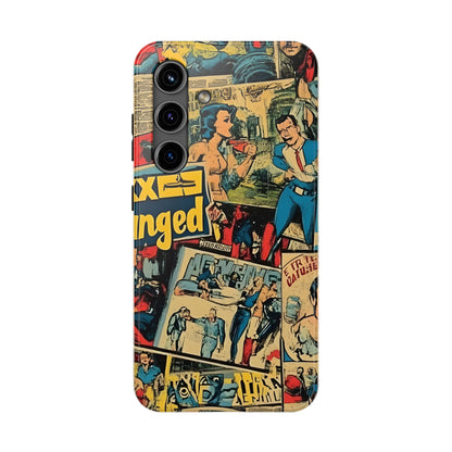 Vintage Comic - Tough Phone Cases, Superhero Phone Covers