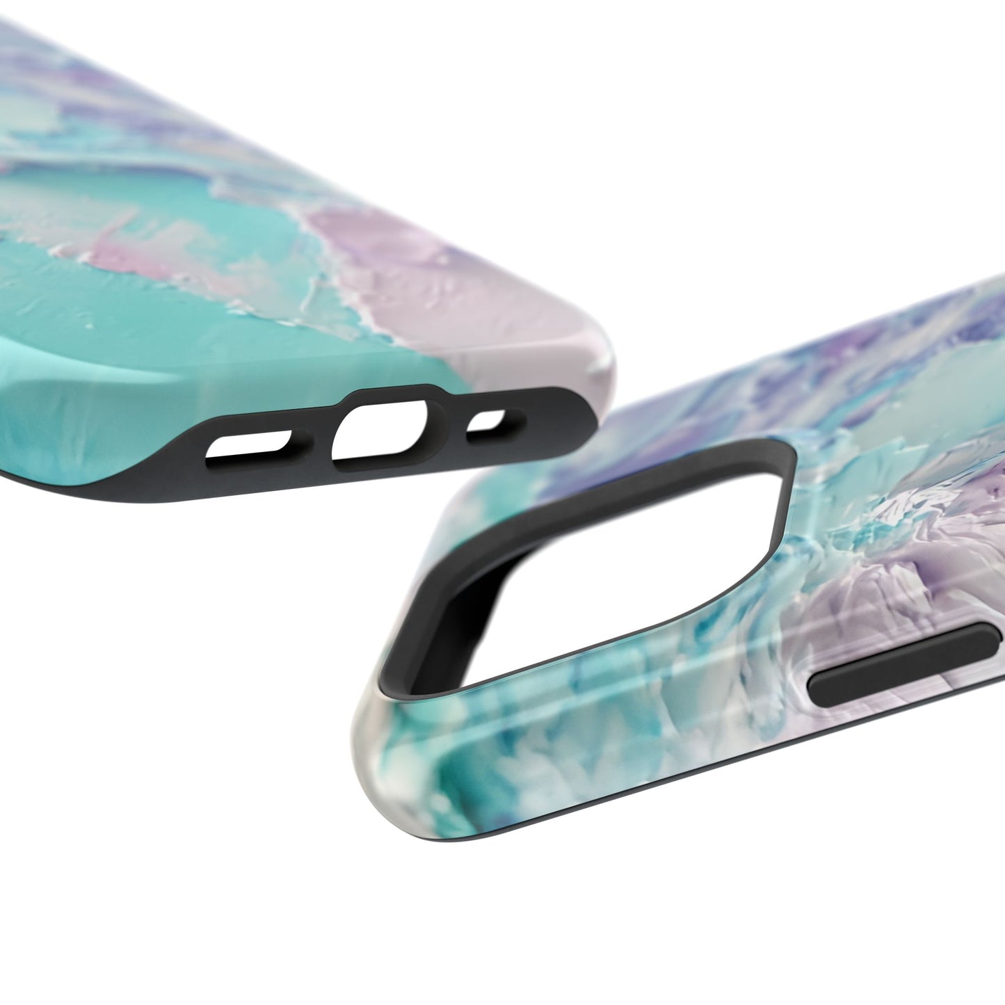 Aqua Abstract Impact-Resistant Phone Case
