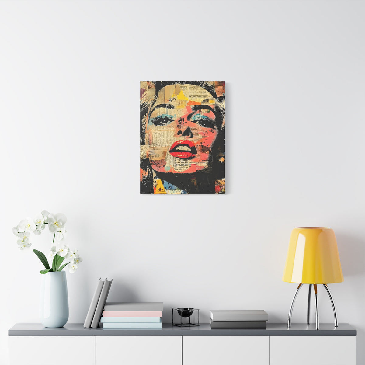 Pop Art Marilyn Monroe Canvas Print — Stretched Matte Wall Art