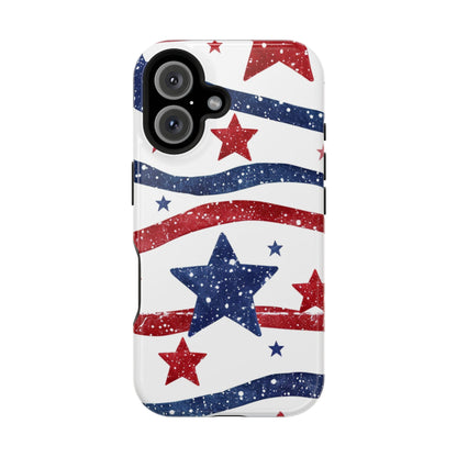 Stars & Stripes Design Impact-Resistant Phone Case