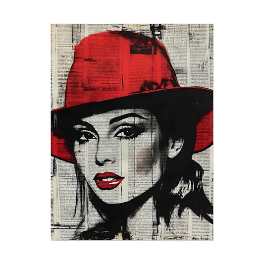 Retro Pop Culture woman 4 - Vintage poster, Wall Art