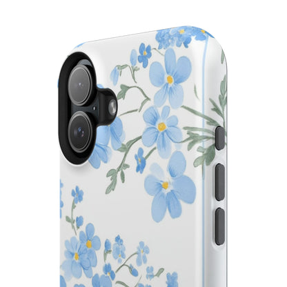 Blue Flower Design Floral Phone Case