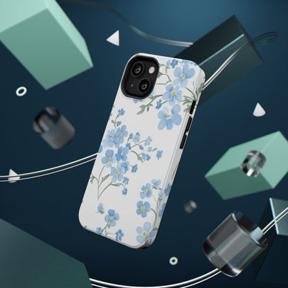 Blue Flower Design Floral Phone Case